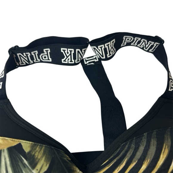 Victoria’s Secret Pink racerback strap bra size Small ultimate push-up leaves - Picture 3 of 12